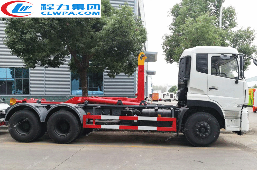 國(guó)五東風(fēng)天龍后雙橋車廂可卸式垃圾車